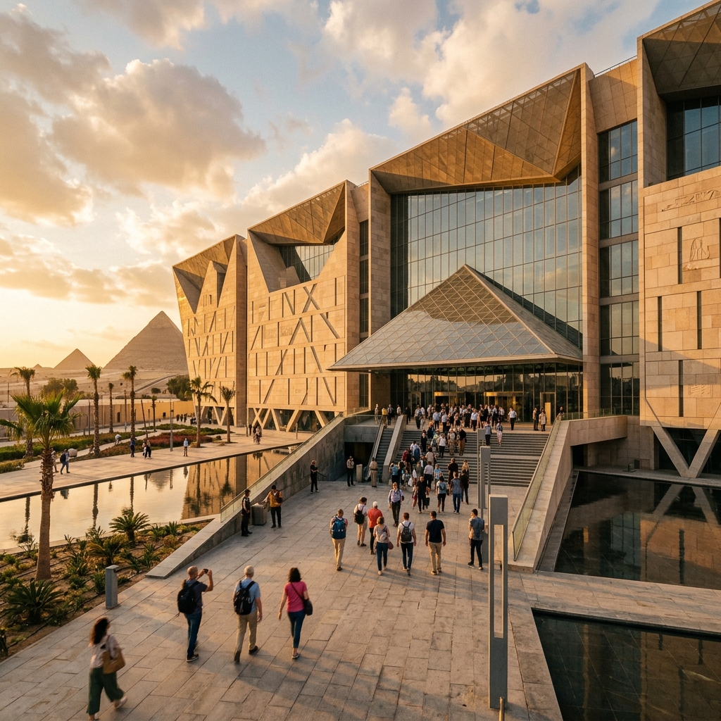 Grand Egyptian Museum entrance